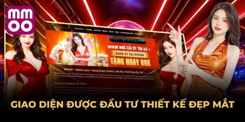 Giao diện được đầu tư thiết kế đẹp mắt