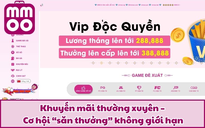 Khuyến mãi thường xuyên – Cơ hội “săn thưởng” không giới hạn