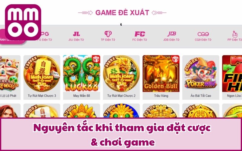 Nguyên tắc khi tham gia đặt cược & chơi game